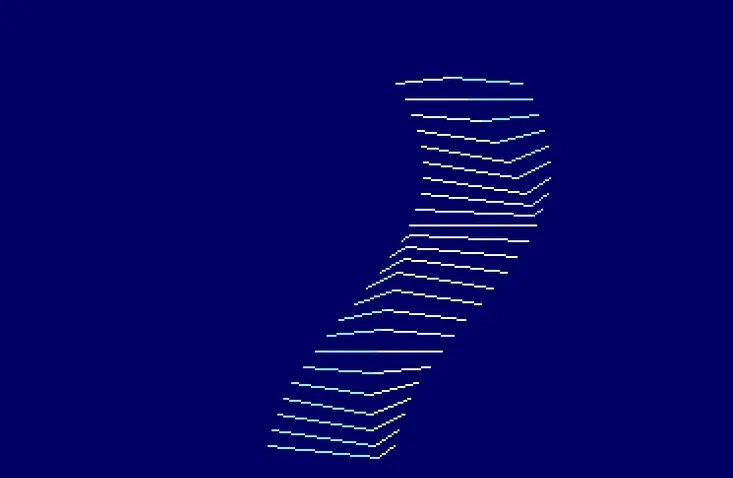 Une animation en 2 lignes de Basic
